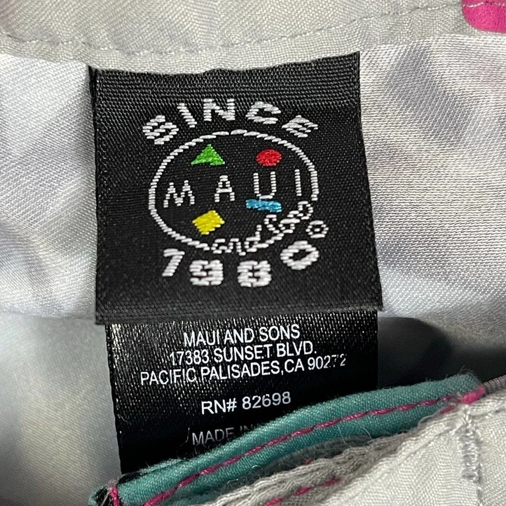 Maui And Sons Mens 30 Swim Trunks Lightweight Multicolor Pocket Drawstring Waist